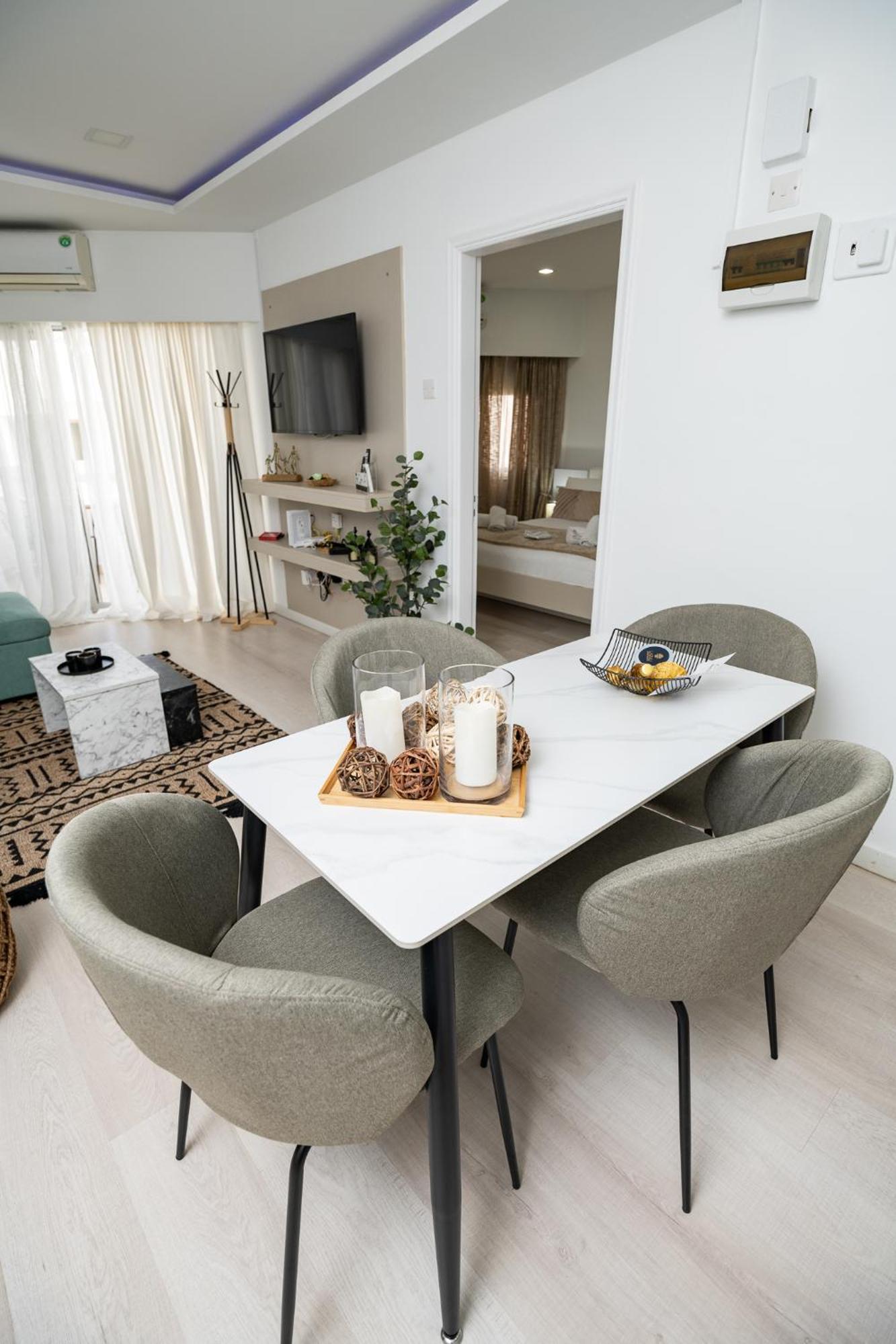לרנקה Lazuli Beach & Pool Apartment 501 מראה חיצוני תמונה